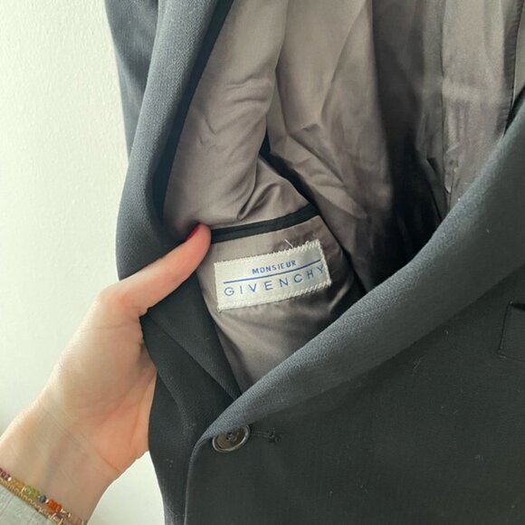 Vintage black givenchy wool blazer - Picture 2 of 4